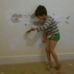 Painting the wall...